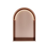 Hotbath &More Inbouwnis Toogmodel - 452 x 30 x 10 cm - met LED-verlichting - Geborsteld Koper PVD