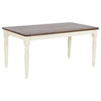 Eettafel Home ESPRIT Bruin Crème Mangohout Hout MDF 160 x 90 x 76 cm