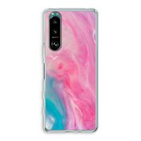 Roze explosie: Sony Xperia 5 III Transparant Hoesje