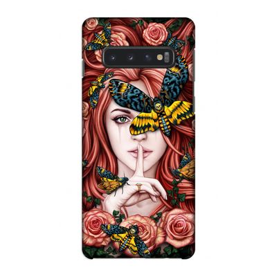 Lady Moth: Samsung Galaxy S10 4G Volledig Geprint Hoesje