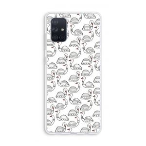 Zwanen: Galaxy A71 Transparant Hoesje
