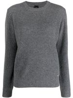 PINKO pull chiné à plaque logo - Gris