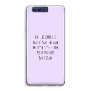 Gek: Honor 9 Transparant Hoesje