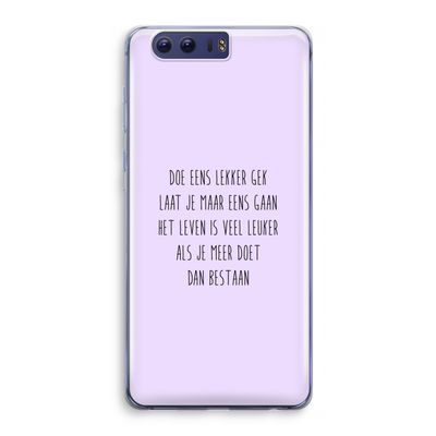 Gek: Honor 9 Transparant Hoesje