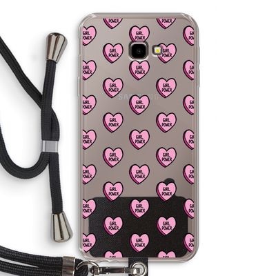 GIRL POWER: Samsung Galaxy J4 Plus Transparant Hoesje met koord