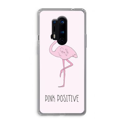 Pink positive: OnePlus 8 Pro Transparant Hoesje