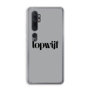 Topwijf Grijs Zwart: Xiaomi Mi Note 10 Pro Transparant Hoesje