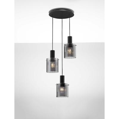 Lyora Design hanglampMirbi 3-lichts zwart rond - 9236201