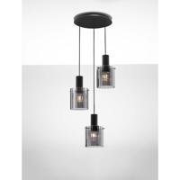 Lyora Design hanglampMirbi 3-lichts zwart rond - 9236201