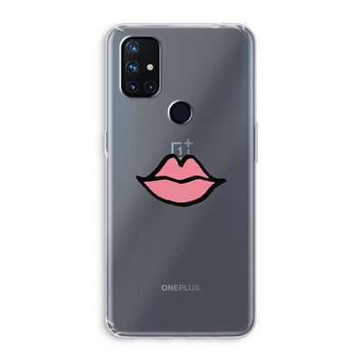 Kusje: OnePlus Nord N10 5G Transparant Hoesje