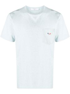 Maison Kitsuné t-shirt à patch logo - Bleu