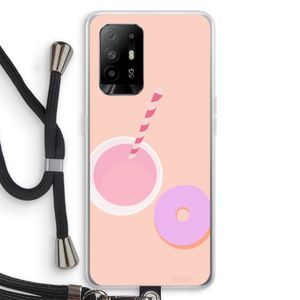 Donut: Oppo A95 5G Transparant Hoesje met koord