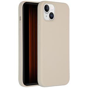 Accezz Liquid Silicone Backcover iPhone 15 Plus Telefoonhoesje Grijs