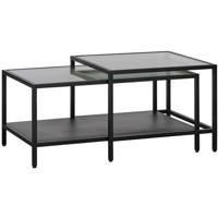 Giga Living - Salontafel Bronco Set Zwart Metaal - thumbnail