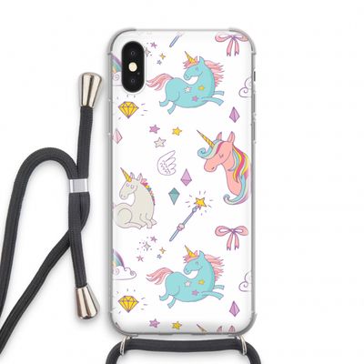 Fantasiewereld: iPhone XS Transparant Hoesje met koord