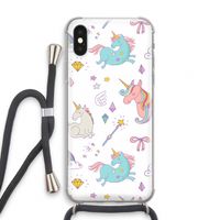 Fantasiewereld: iPhone XS Transparant Hoesje met koord