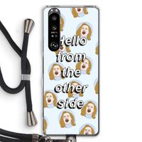 Hello: Sony Xperia 1 III Transparant Hoesje met koord