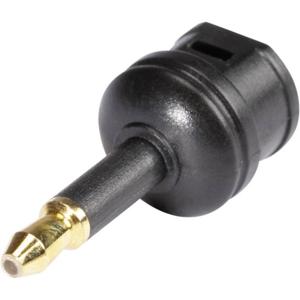 Hicon Toslink Digitale audio Adapter [1x Toslink-bus (ODT) - 1x Optische stekker 3,5 mm] Zwart