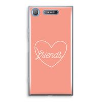 Friends heart: Sony Xperia XZ1 Transparant Hoesje