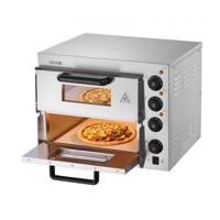 VEVOR commerciële pizzaoven oven 356 mm roestvrij staal elektrisch 4 knoppen