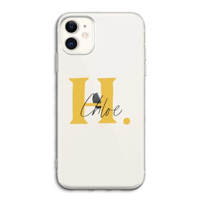 Amber Script: iPhone 11 Transparant Hoesje