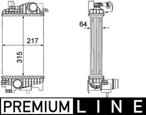 Intercooler, inlaatluchtkoeler CI263000P