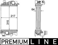 Intercooler, inlaatluchtkoeler CI263000P