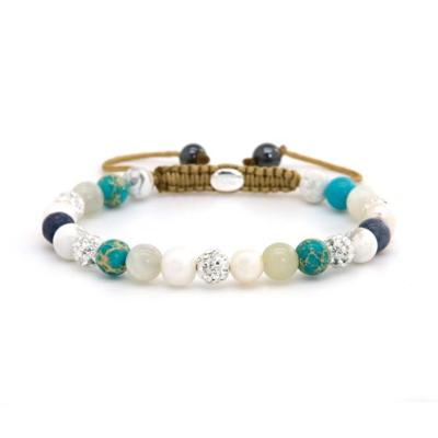 Karma Armband Spiral Ruby XS White Crystal