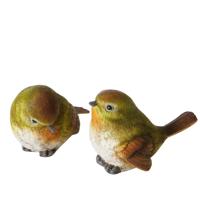 Boltze Home beeldje vogel 5,8x10x7,3cm