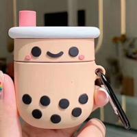 Voor Apple AirPods 1/2 generatie universele parel melk thee Bluetooth hoofdtelefoon beschermhoes