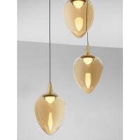 Lyora HanglampNali 3-lichts amber glas - 9416974