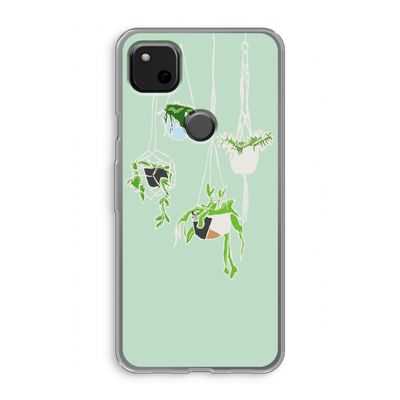 Hang In There: Google Pixel 4a Transparant Hoesje