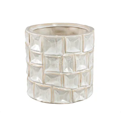 PTMD Bloempot Raysa Crème Ø21,5cm