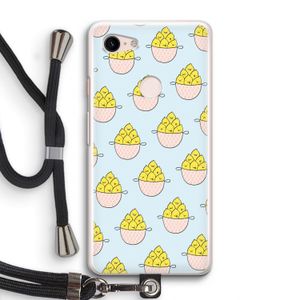Citroenen: Pixel 3 Transparant Hoesje met koord