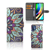 Motorola Moto G9 Plus Hoesje Purple Flower - thumbnail