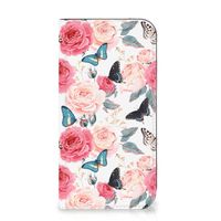 iPhone 15 Plus Smart Cover Butterfly Roses