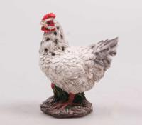Farmwood Animals Tuinbeeld kip mini wit 5x5x12cm
