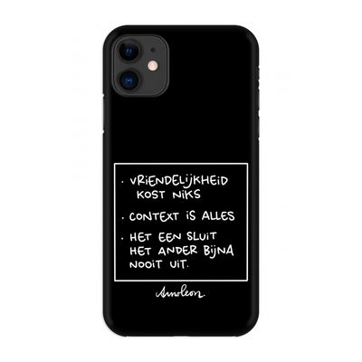 Mijn Motto's: Volledig geprint iPhone 11 Hoesje
