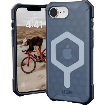 Urban Armor Gear Essential Armor Outdoor telefoonhoes Apple iPhone 16e Blauw, Transparant Inductieve lading, MagSafe compatible, Stootbestendig