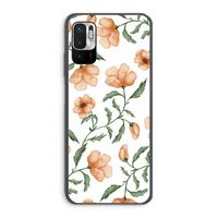 Peachy flowers: Xiaomi Redmi Note 10 5G Transparant Hoesje
