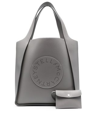 Stella McCartney sac cabas à logo perforé - Gris