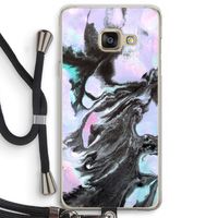 Pastel zwart: Samsung Galaxy A3 (2016) Transparant Hoesje met koord