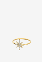 Just Franky ring Universe Diamant Ster geelgoud