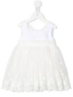 Patachou robe en tulle à taille empire - Blanc