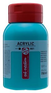 Talens Art Creation acrylverf flacon van 750 ml, turkooisgroen
