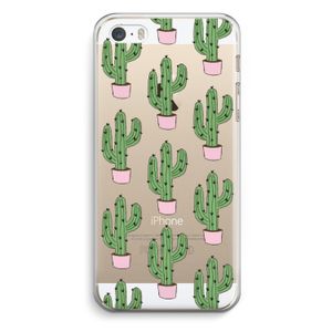 Cactus Lover: iPhone 5 / 5S / SE Transparant Hoesje