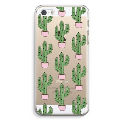 Cactus Lover: iPhone 5 / 5S / SE Transparant Hoesje