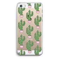 Cactus Lover: iPhone 5 / 5S / SE Transparant Hoesje