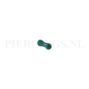 Plug groen agaat 3 mm 3 mm