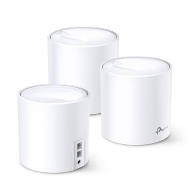 TP-Link Deco X60 AX5400 dual-band WiFi 6 Mesh Systeem (3-pack) Mesh router Wit